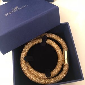 Swarovski deluxe bracelet/necklace gold ret $99